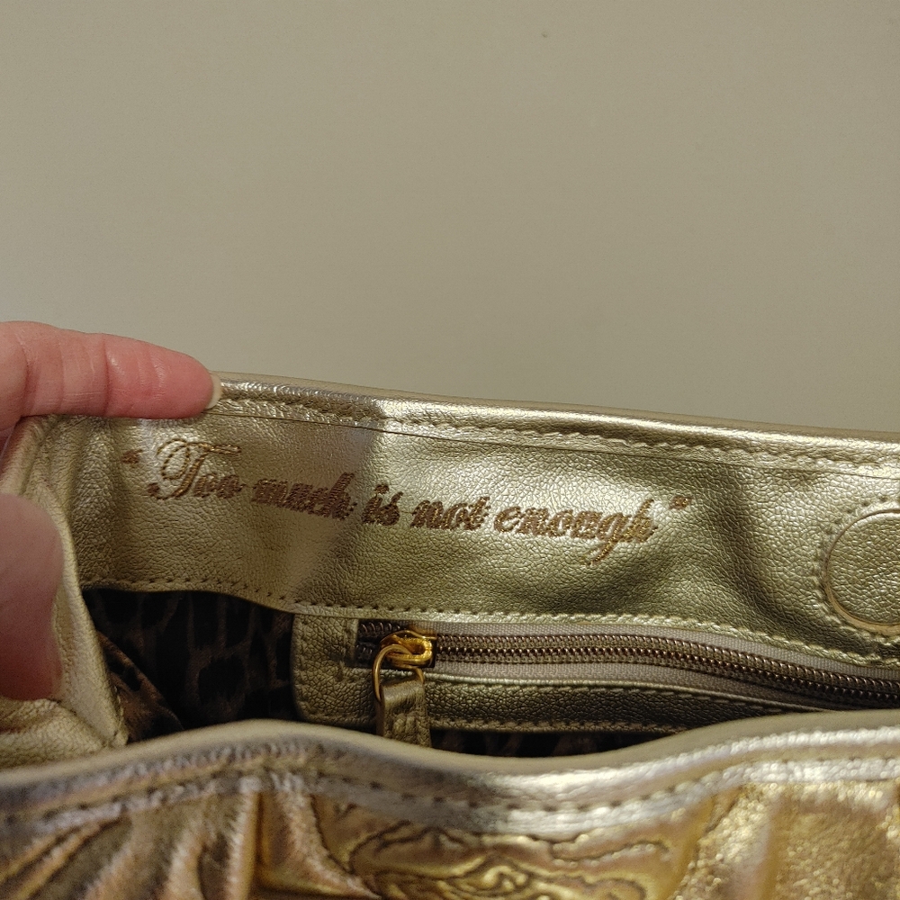 Vintage Beverly Feldman gold/patina handheld bag - Picture 6 of 7